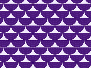 Seigaiha Scale Fan Pattern Japanese Traditional Background © iushakovsky