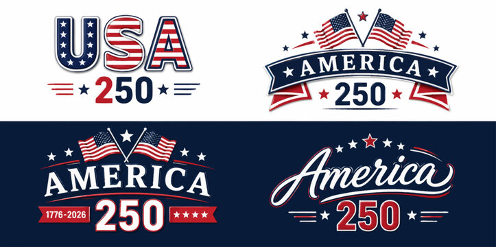 Usa america 250th anniversary patriotic collage