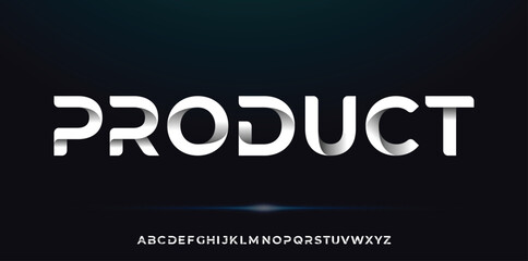 Creative Design vector Font of twisted Ribbon for Title, Header, Lettering, Logo. Funny Entertainment Active Sport Technology areas Typeface. Colorful Letters and Numbers.  © Moscoo