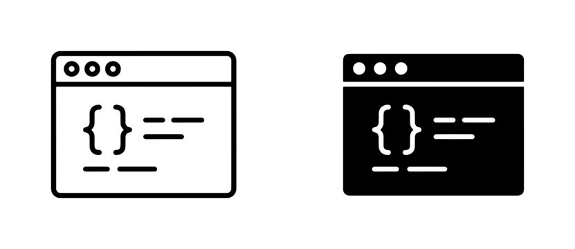Coding Icons, Programming Symbols, Web Development Interface, Software Development, Scripting Language