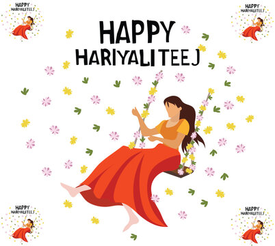 happy hariyali teej is celebrated every year on 17 july.