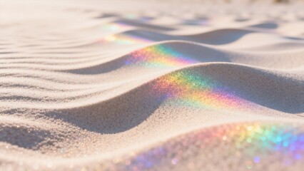 Obraz premium Sand dunes with iridescent light