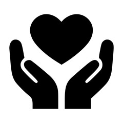 Obraz premium Two hands gently cradling a heart shape, symbolizing compassion, healthcare, cardiac support, organ donation, or general wellness and love for patients.