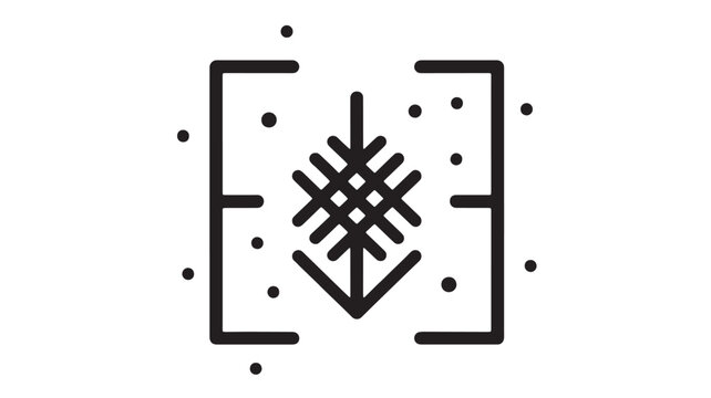 Microchip icon with bidirectional arrows and spark marks, technology concept for electronics and system communication illustration