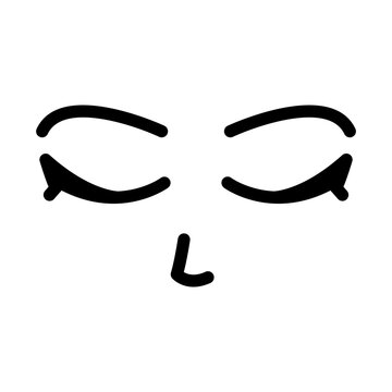 Closed eyes icon