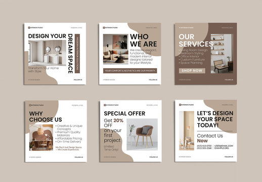 Interior Social Media Post Layout