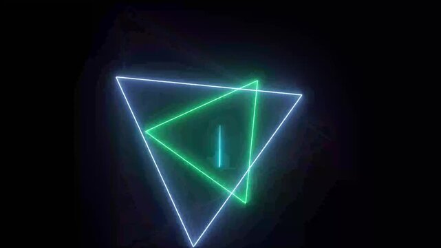 4K Colorful gradient abstract circle pattern modern animated background. Gradient typography animation. Neon Sign and frames with black and blue background.