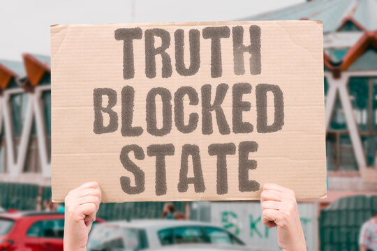 "Truth Blocked State" Governments use internet cutoffs to control public narratives. GOVERNMENTS. INTERNET. CUTOFFS. CONTROLLING. NARRATIVES.