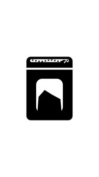 Office Document Processing Hardware Minimalist Icon Sequence Loop