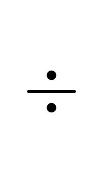 Mathematical Fractions and Ratios Morphing Sequence Minimalist Loop
