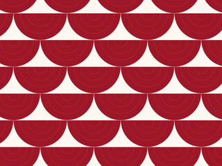 Classic Seigaiha Scale Pattern Japanese Wave Textile © iushakovsky