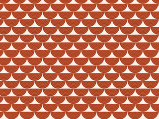 Classic Seigaiha Scale Pattern Japanese Wave Textile © iushakovsky