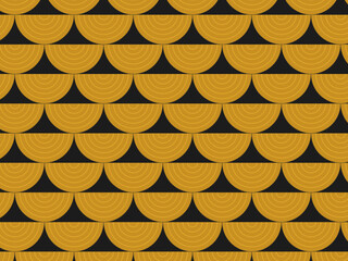 Seigaiha Japanese Scale Pattern Traditional Wave Design © iushakovsky