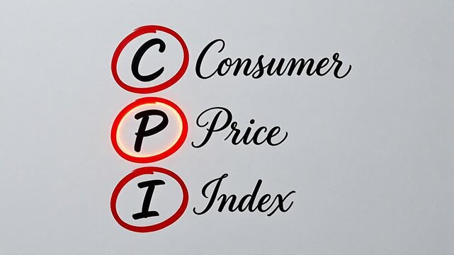 Consumer Price Index acronym emphasizing modern aesthetics and minimalist design
