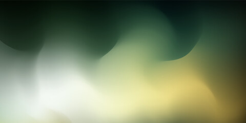A soft, blurry abstract gradient background, dark forest green and olive hues blend with pale yellow and warm cream accents. Minimalist abstract wallpaper. Vol 3 © Faisol
