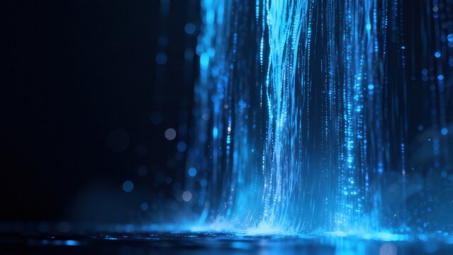 Blue light particle stream
