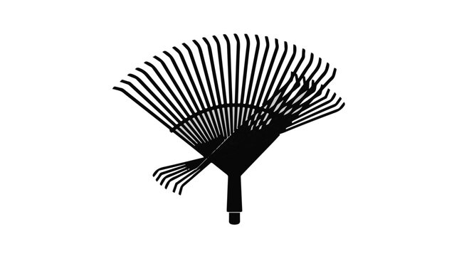 Garden rake designed for autumn cleanup and lawn maintenance stands out as a practical tool for landscaping, effectively conveying the essence of seasonal yard work and outdoor home upkeep.