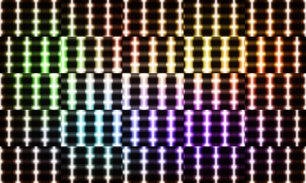Colorful abstract pixel art design with vibrant grid patterns