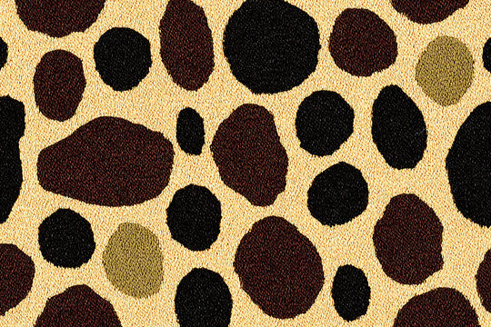 Retro wild giraffe spots pattern seamless decorative vector background design