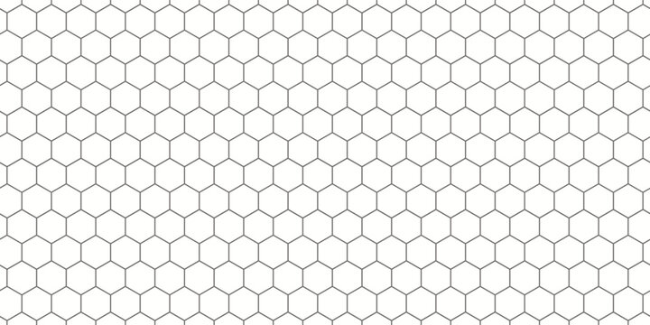 Mosquito window net with a seamless pattern in the form of PVC hexagons or interwoven threads. Protecting doorways from flies and other flying insects. Simple vector background with honeycomb texture.
