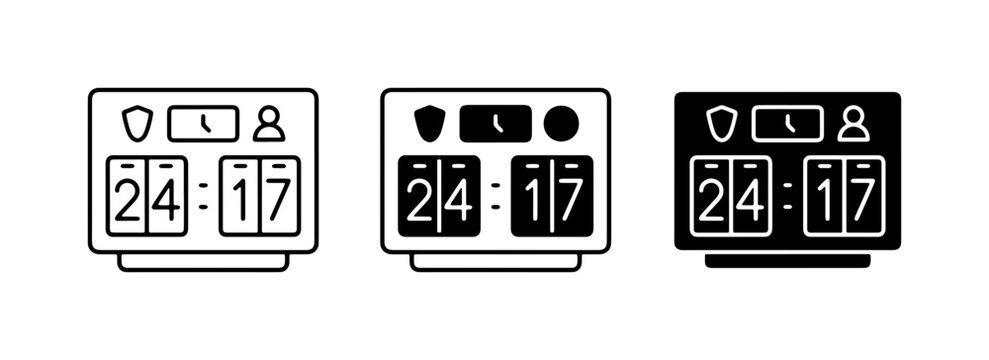 Scoreboard Icons, Sports Score Display, Game Time Tracker, Event Scoreboard, Digital Scoreboard