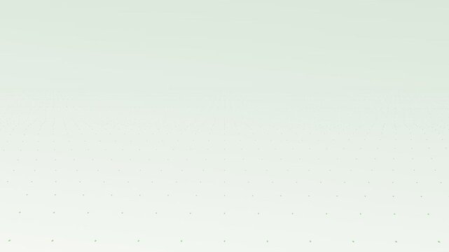 Abstract Light Green Dotted Grid Background Seamless Loop Motion Graphic Design Element for Digital Technology and Minimalist Presentation Backdrop