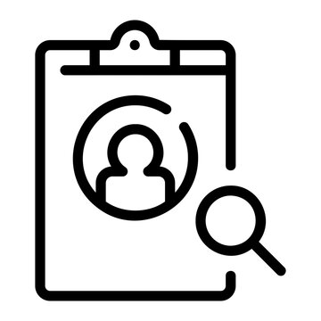 selection process line icon