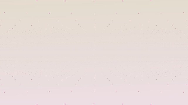 Abstract Motion Background with Animated Grid of Dots on Soft Gradient Surface Seamless Loop for Digital Design and Technology Presentations