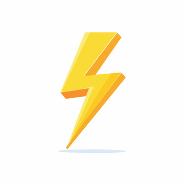 Yellow Lightning Bolt Icon