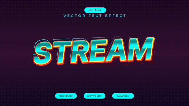 Stream Gaming Text Effect