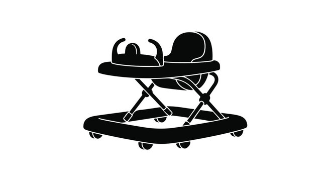 Baby walker provides a safe mobility aid for infants learning to take their first steps at home.