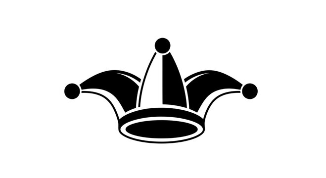 Jester Hat Silhouette Icon