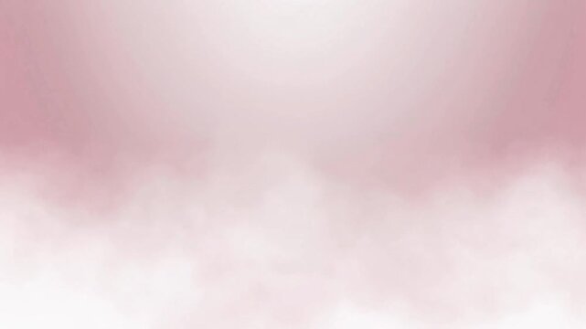 Soft pink and white gradient background with wispy clouds or smoke effect