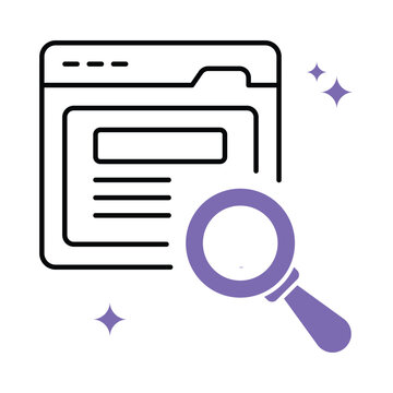 Search Error Vector Outline Icon Eps 10 File
