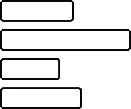 Art & Illustration, Text alignment and paragraph formatting icon for digital document editing and typography design.