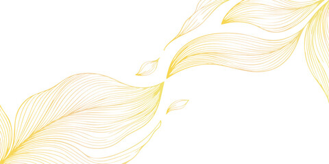 Soft yellow feather background with an abstract fractal wave design featuring orange light curves and a motion pattern illustration for a soft nature wallpaper backdrop © Kaosar