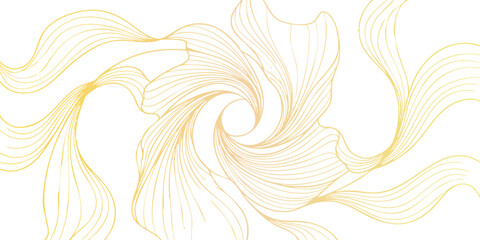 Vintage floral vector pattern with abstract leaf scrolls and decorative swirl elements creates a nature-inspired ornament style for an elegant art wallpaper design © Kaosar