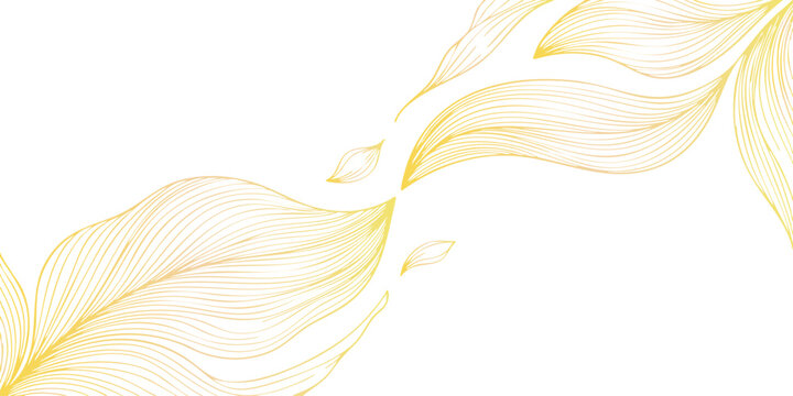 Soft yellow feather background with an abstract fractal wave design featuring orange light curves and a motion pattern illustration for a soft nature wallpaper backdrop