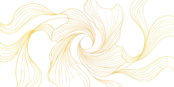 Vintage floral vector pattern with abstract leaf scrolls and decorative swirl elements creates a nature-inspired ornament style for an elegant art wallpaper design