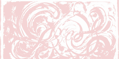 Seamless pink abstract floral background pattern with vintage hearts and damask swirls for an elegant wallpaper textile design © SUMAYAAKTER