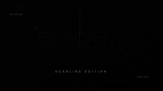 Black background, scanline edition, digital noise, minimalist design, dark aesthetic