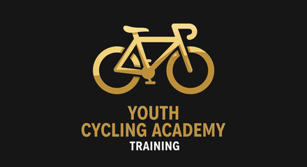 Fototapeta premium Youth Cycling Academy: Emblem of Training, Focus on Education and Modern Sports
