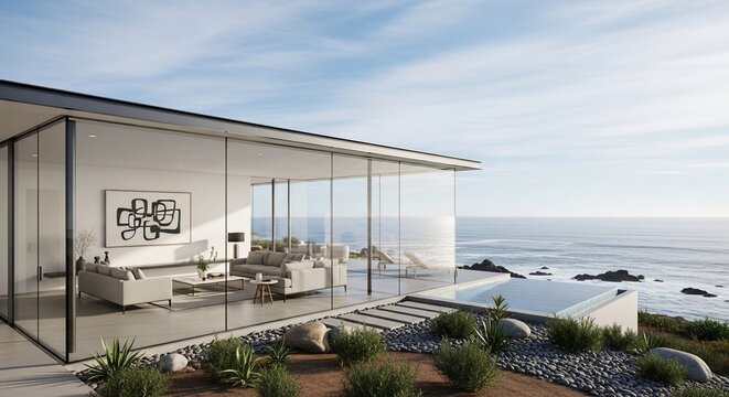 Modern coastal home exterior
