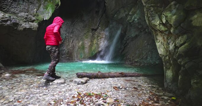  Fantastic underground waterfall Gorg d'Abiss