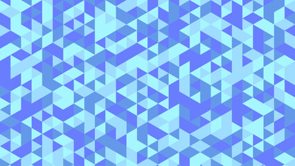 Fototapeta premium Blue Abstract Geometric Triangle Pattern Background with Seamless Polygon Mosaic Texture, Modern Minimal Design for Wallpaper, Decorative Backdrop and Digital Artwork