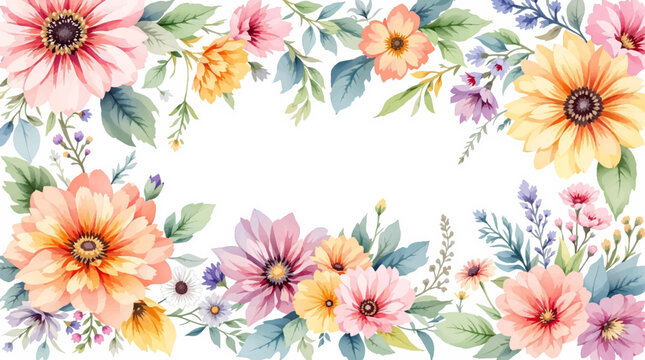 Romantic watercolor blossoms creating magical beauty for unforgettable memories and heartfelt joyful celebrations daily.