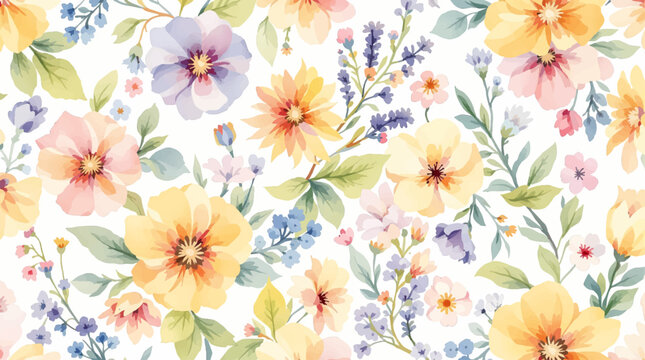 Vibrant watercolor flowers framing elegant messages with peaceful beauty and delicate artistic inspiration.