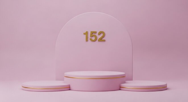 Pink podium display concept