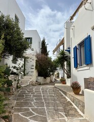 Fototapeta premium street in the old town paros 