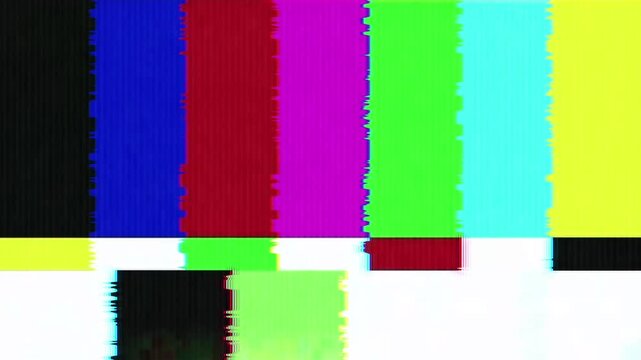 Bars and Tone pixel noise glitch art effect.